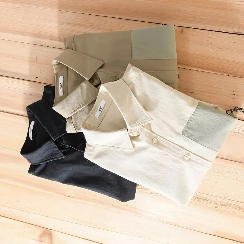 

Новые дизайнерские повседневные брендовые рубашки из чистого хлопка с длинными рукавами для мужчин, модные удобные топы с карманами, одежда Camisa Masculina