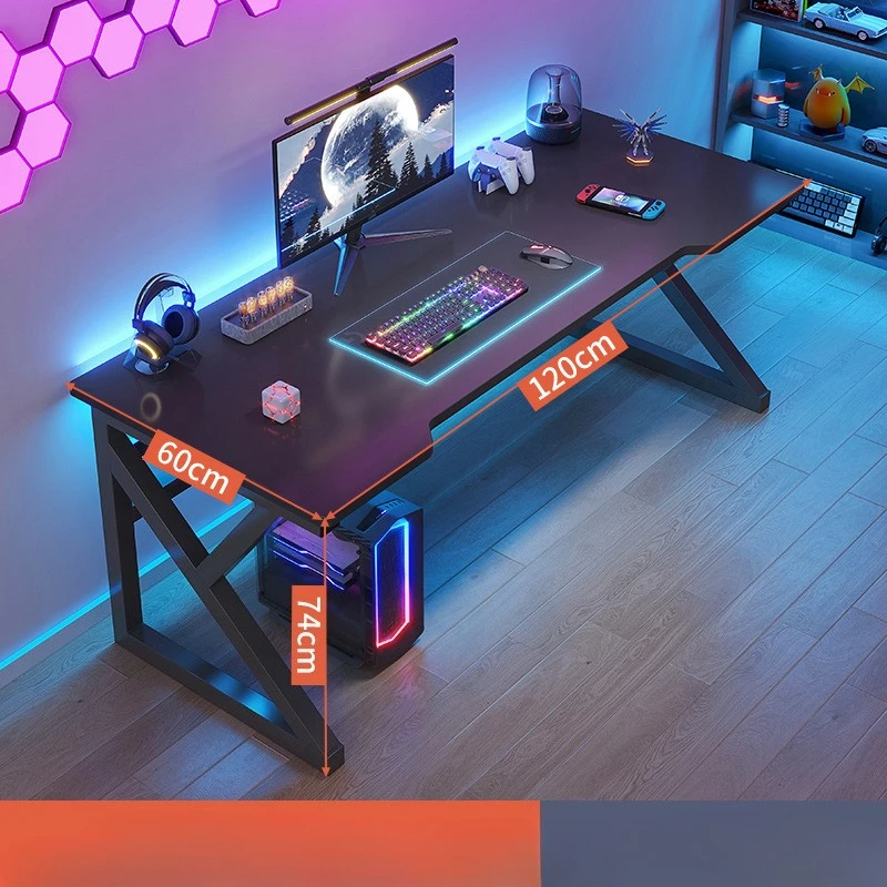 Modern Foldable Computer Desk for Bedroom Home Office Gaming Study Table Minimalist Dual Setup with Chair - Space-Saving Design