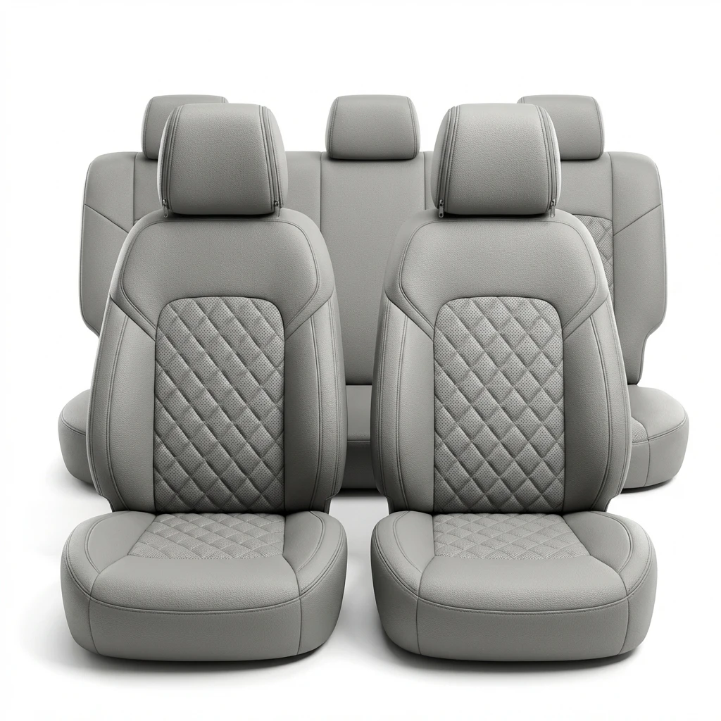 

Universal Fit Car Seat Covers – Spill Barrier Faux Material – Water-Resistant & Odor-Proof – For Sedans & SUVs