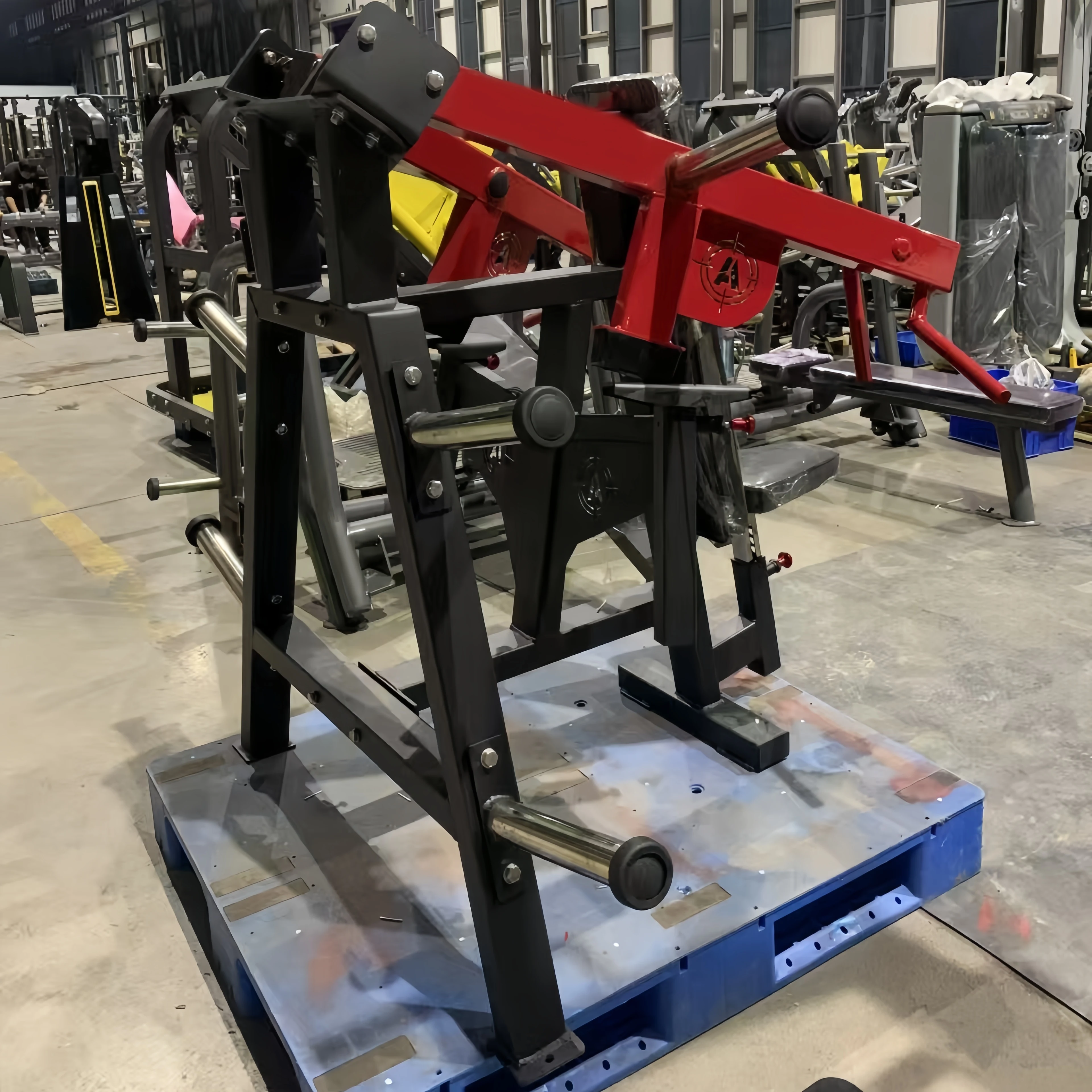 Professional Gym Fitness Equipment Weight Board Loaded Seated Shoulder Press For Shoulder Muscle Training