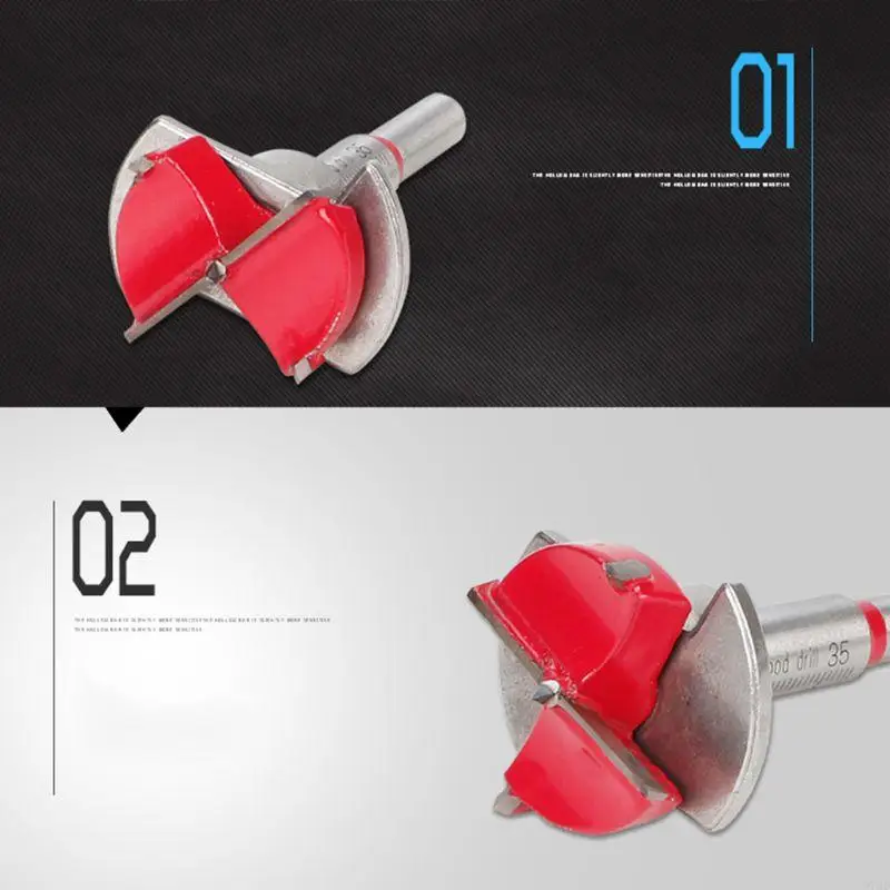 97QD mejorado 35 mm acero Posicionamiento perforación Bit Bit Hool Woodworking Herramienta