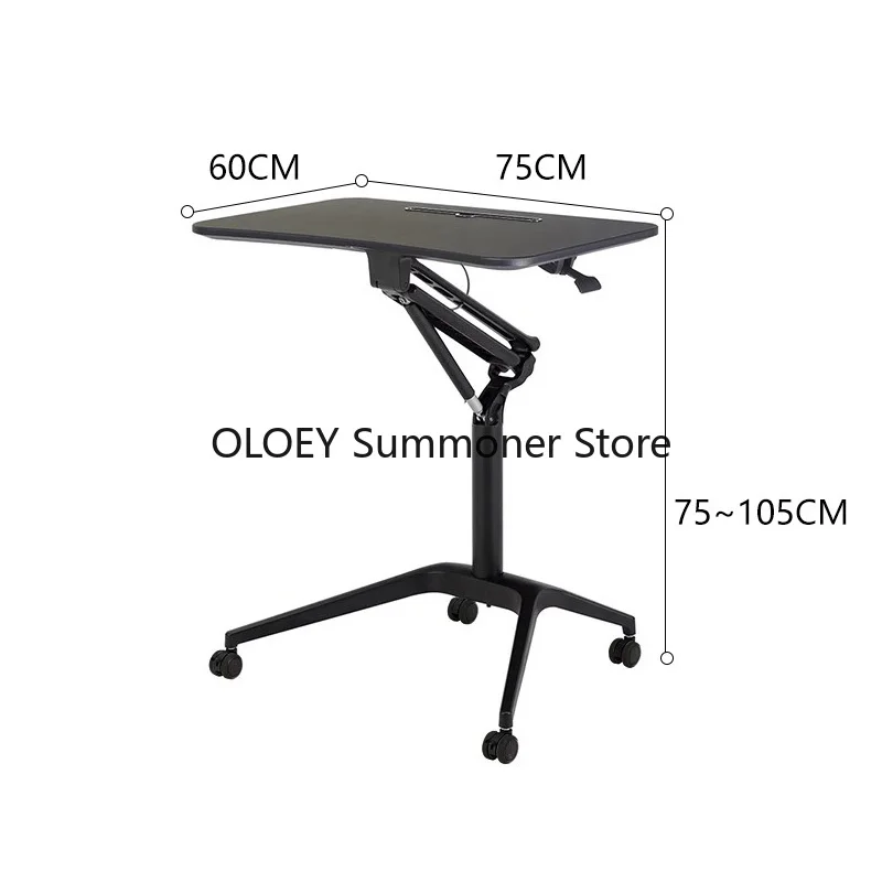 Tavolo di sollevamento pneumatico in piedi Sala conferenze minimalista Tavolo da podio Divano Comodino Scrivania mobile Escritorio 상 Mesa Furniture