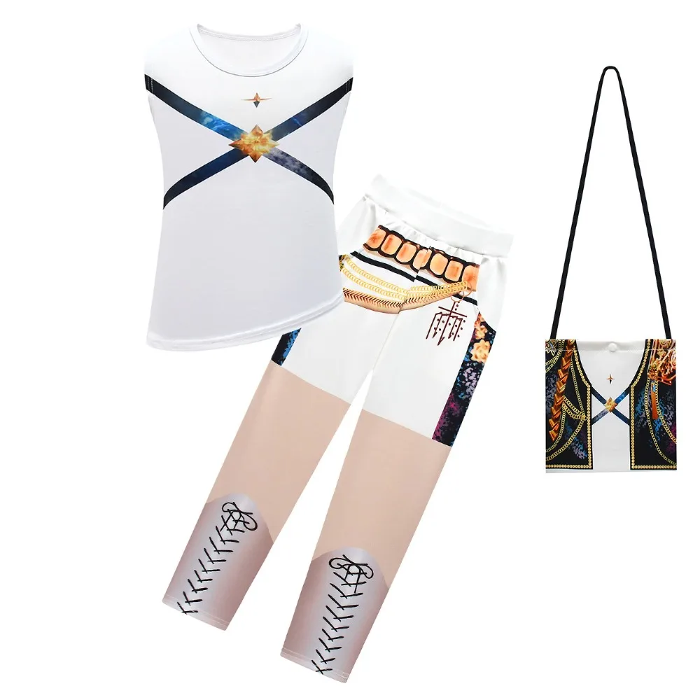 Kids Rumi Zoey Mira KPop Demon Hunters Costume Roleplay Girl Stage Performance Prop Clothing Halloween Carnival Cosplay Suit