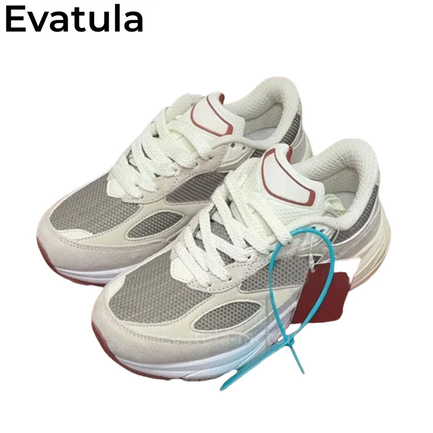 2025 Spring Hot Sale Woman's Sneakers Casual Business Shoes Round Toe Lace Up Male Loafers Shoes Summer Walk Flat Shoes Women