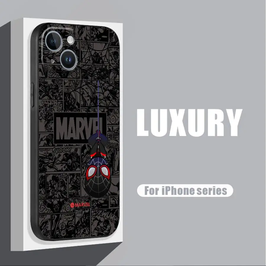 Marvel Spider Man casing ponsel imut, casing Capa silikon untuk Samsung Galaxy Note 20 Ultra S9 S8 Plus S10 Note 10 Plus Note 9 8