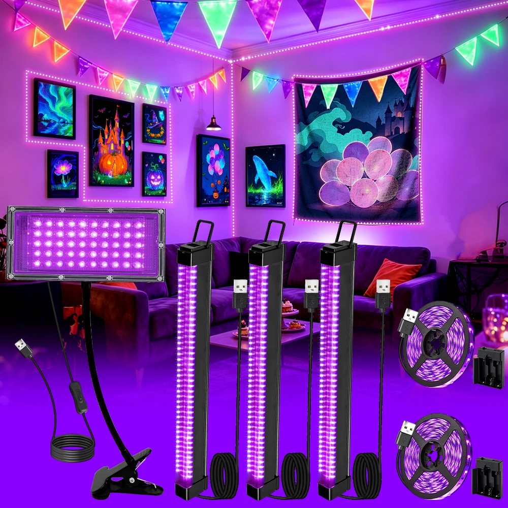 kit-de-luz-uv-portatil-usb-lampara-con-clip-barra-de-luz-rigida-tira-led-flexible-para-fiestas-curado-de-resina-manualidades-y-decoracion