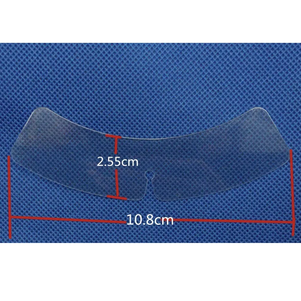 100 Stück Unisex Transparente PVC-Schmetterlingskragenstreben, Plastikkragen-Einsätze für Herren- und Damenhemden – Detail 1
