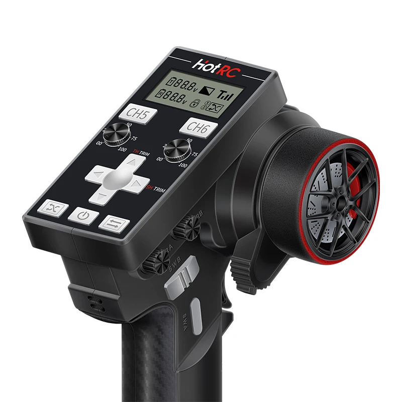 HOTRC CT-6B 8CH Transmitter Remote Controller 2.4Ghz Radio CT6B dengan Penerima F-08A Untuk Mobil Model RC Kapal Pesawat Quadcopter