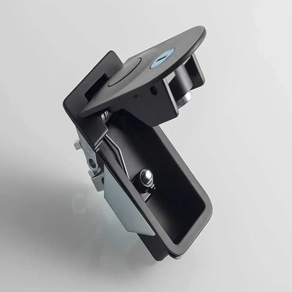 2PCS Compression Latches Black Powder Coated Zinc Alloy Compression Latch Flush Mount Trigger Latch Sealed Large Lever Hand Oper