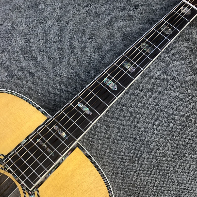 جيتار صوتي عالي التنوب صلب ، نوع D ، موديل 45 ، 41 "، مخصص من المصنع ، متوفر بالمخزون #3