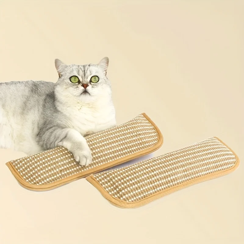 Beißkissen, bissfest, zahnreinigendes Katzenspielzeug, Süßigkeiten, Selbstunterhaltung, Linderung von Langeweile, Kratzbrett, Kratzbrett für Katzen aus Jute