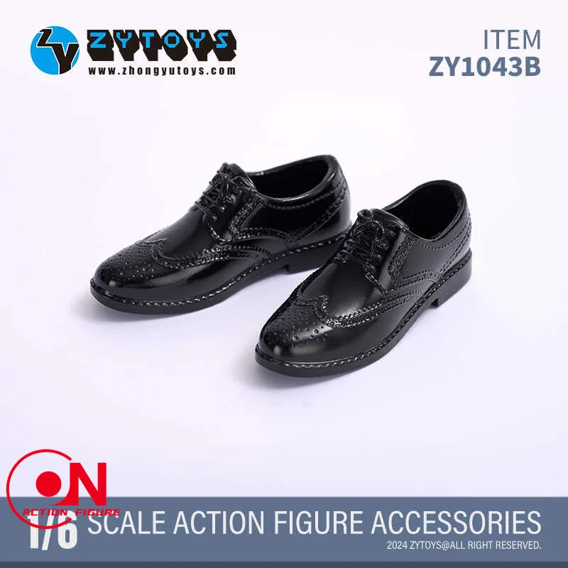 ZYTOYS 1/6 ZY1042 ZY1043 Male Work Shoes Hollow Shoes Model Clothes Accessories Fit 12'' Soldier Action Figure Body Dolls