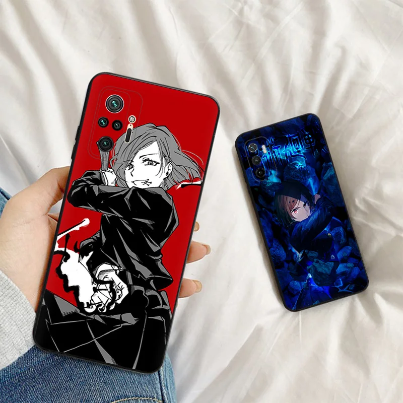 Ultra Thin Silicone Phone Case For Xiaomi Poco X3 Pro X4 X5 c61 F3 F4 F5 C40 C50 C51 M5 M4 Kugisaki Nobara Jujutsu Kaisen Cover