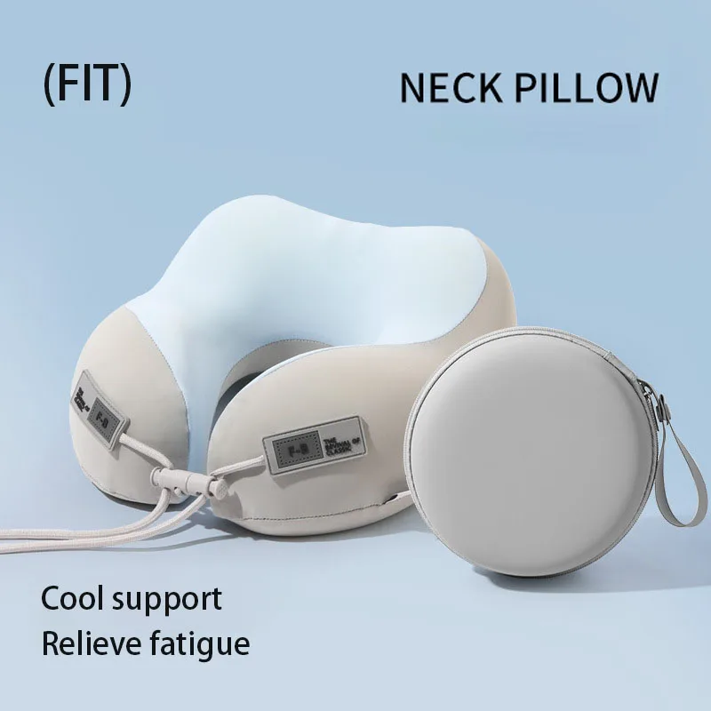 Memory Cotton Neck Pillow Travel Pillow Portable U-shaped Pillow Suitable for Comfortable Support In Airplanes Offices and Homes