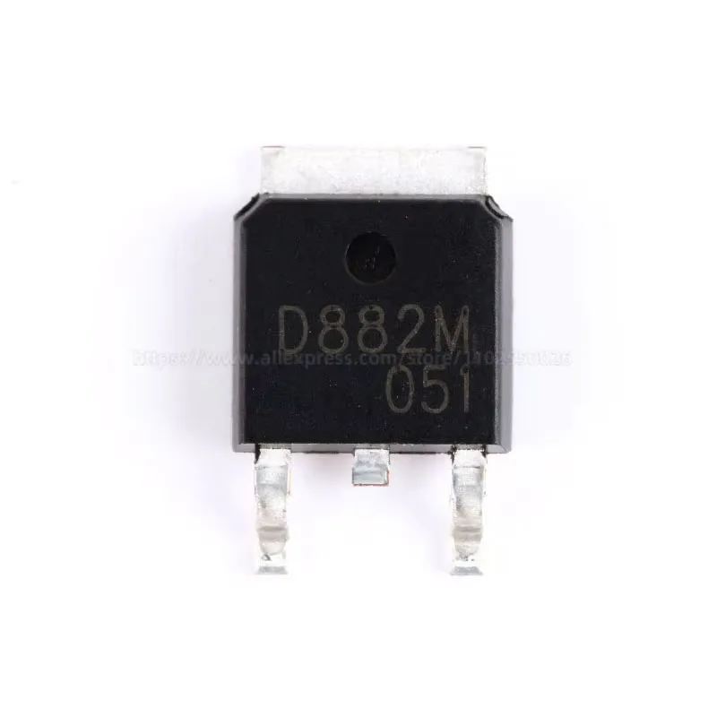20PCS 2SB772 2SD882 B772 D882 B772M D882M SOT-89 TO-252 DPAK TO-126 NPN PNP SMD DIP 3A 30V Transistors