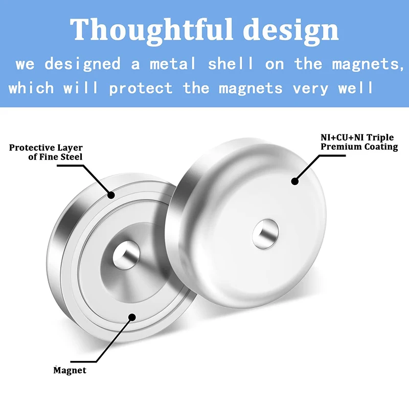 2-20Pcs 20x6mm Strong Magnetic Hooks Heavy Duty Magnet with Countersunk Hole widely used in Fridge, Warehouse Tools, Whiteboards