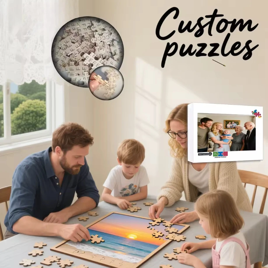 Custom Puzzle 500/1000/1200/2000 Pieces Game Jigsaw Puzzle Custom A Unique Gift for Yourself and Your Family Game Puzzle