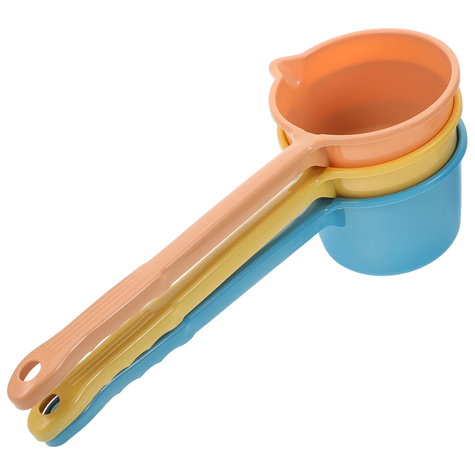 

3 Pcs Bath Ladles Water Scoop Bathroom Plastic Spoon for Kitchen Pp with Handle