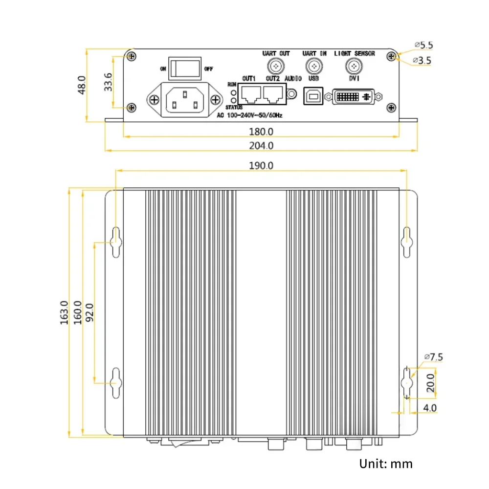 Novastar MCTRL300 LED Sending Box LED Display Control System For Live Broadcast Party