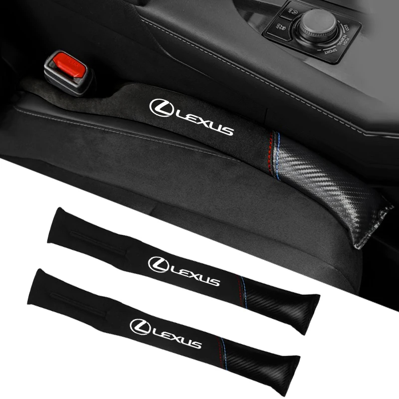 1Pcs Car Seat Gap Filling Plug Cushion Side Seam Leak Proof Strip For Lexus LS LC RZ IS350 ES300 GS350 CT200h GX460 LX570 RX500h