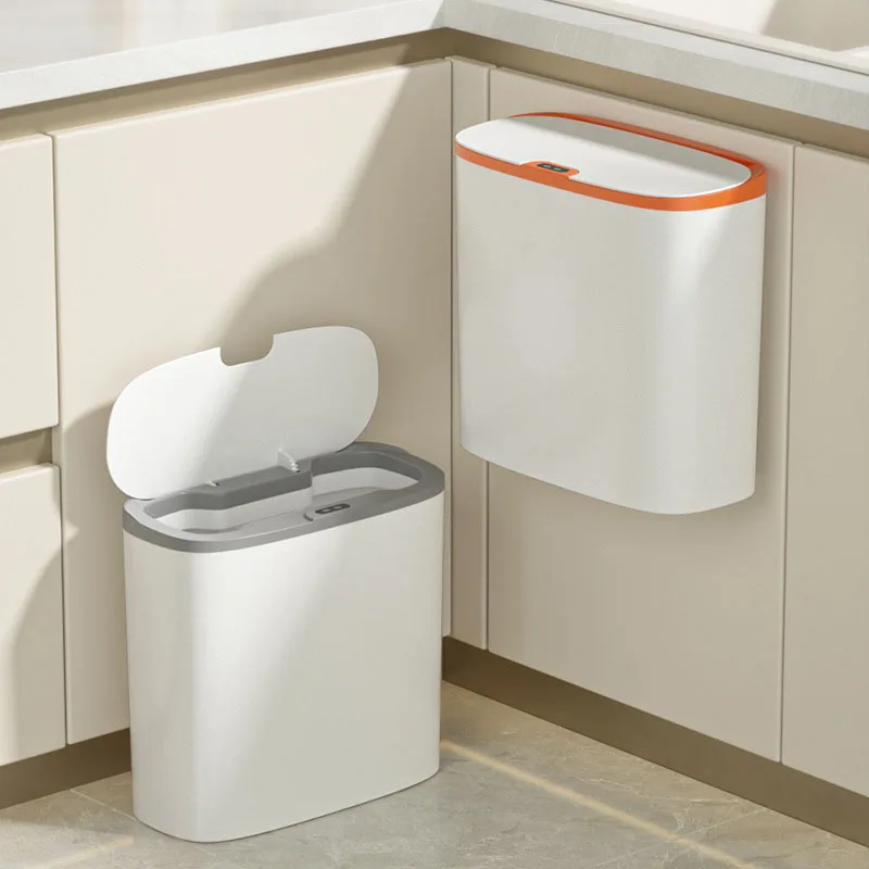 Xiaomi 14L Smart Induction Trash Bin Recycling Rubbish Basket Office Trash Can for Living Room Bathroom Kitchen Laundry