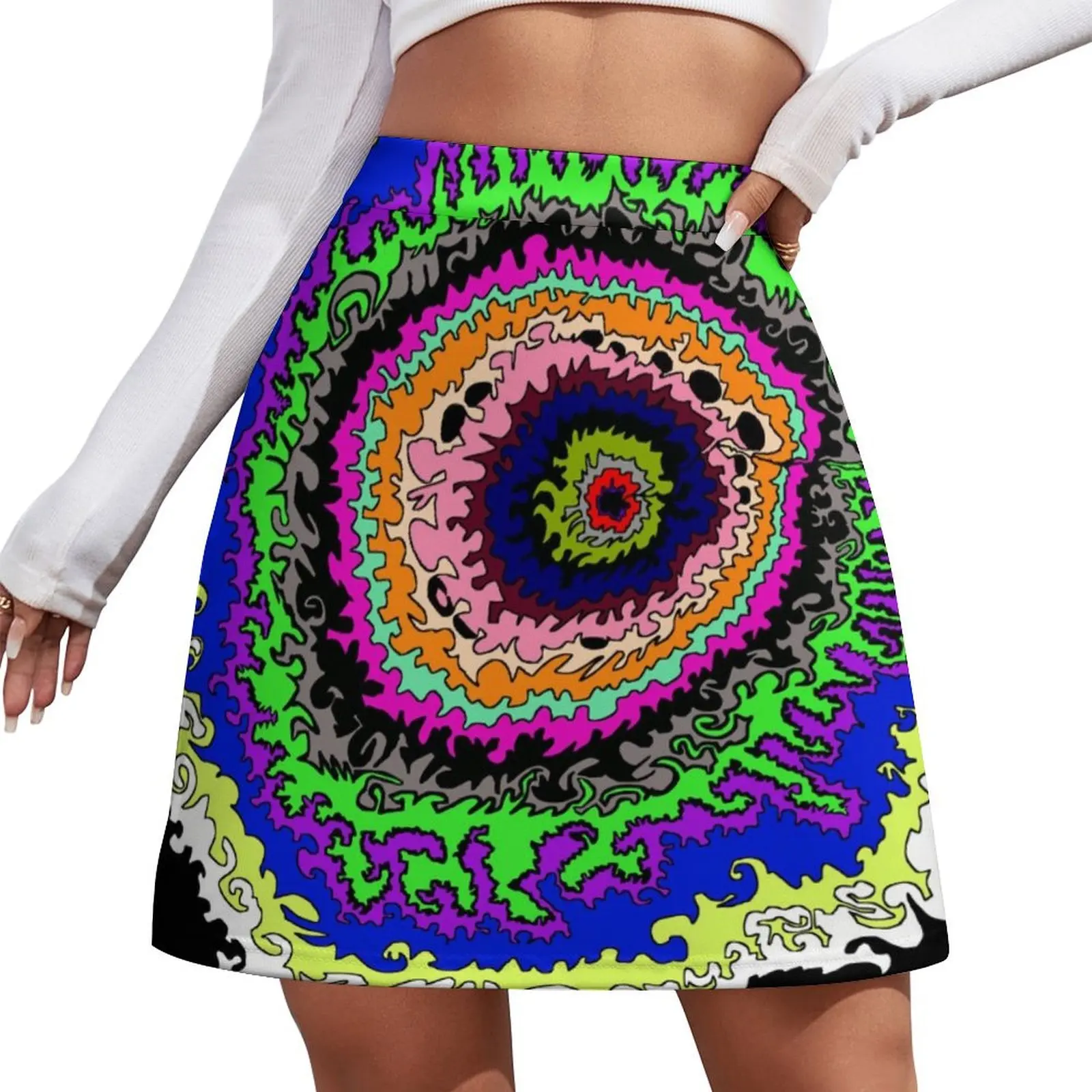 

Мини-юбка спиралевидной формы, женская короткая юбка в стиле K-pop