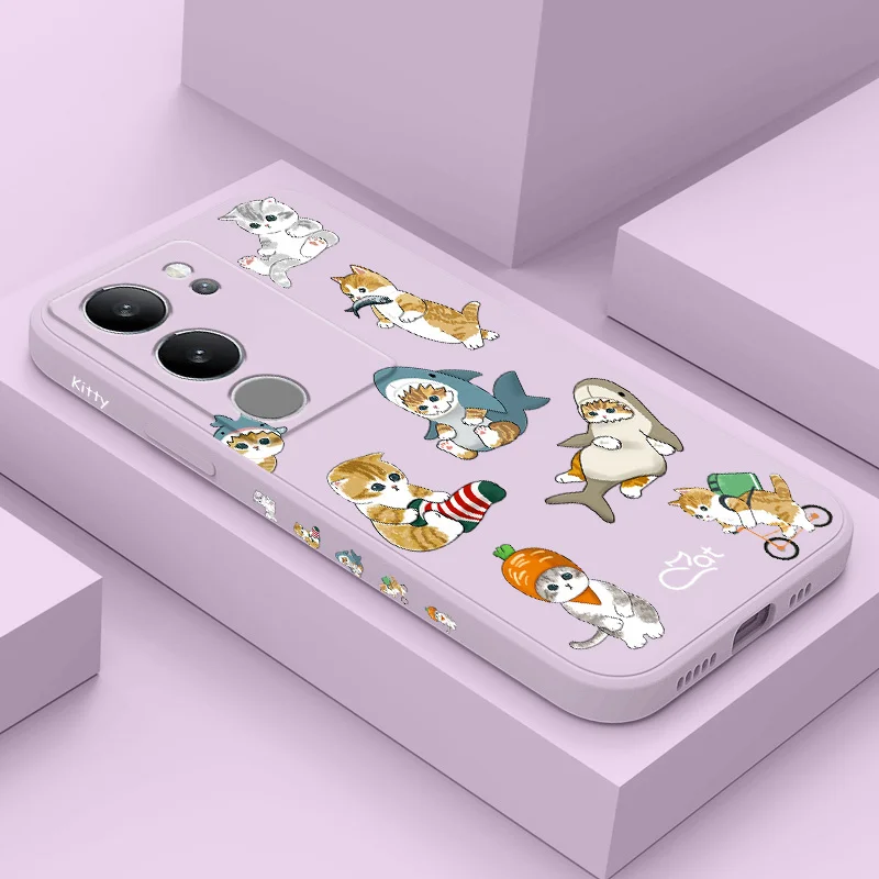 

Greedy Cat Phone Case For VIVO V50 V40 V30 V29 V29E V27 V27E V25 V25E V23 V23E V21 V20 Y20 Y12 Y21 Y22 Y50 Y35 Y76 Pro 4G 5G
