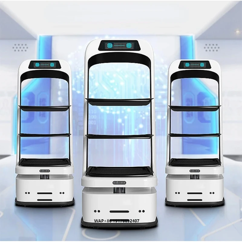 Save Labor Smart Food Servant Human Robot Self Driving Waiter Robot