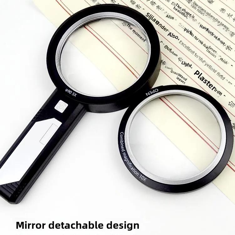 

Handheld magnifying glass 30x for children, students and senior reading Magnifier Scientific Rechargeable portable 100x