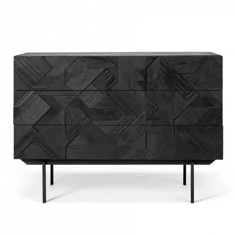 

Italian simple entry foyer shoe cabinet living room storage wall side cabinet
