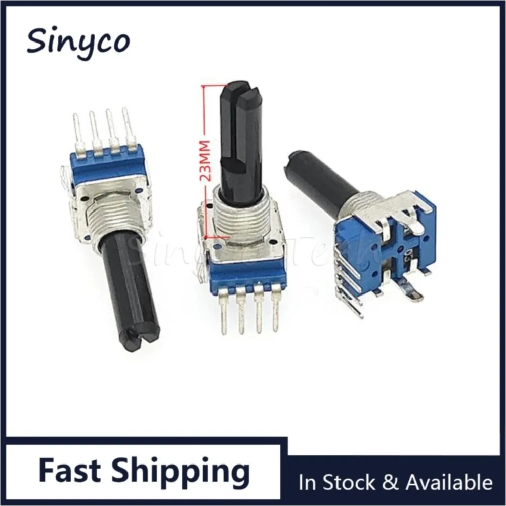 1PCS RK11 Single 4Pins PioneerDJ Flx6.Ddj400 With Midpoint Mixer Potentiometer B103 B10K Half Shaft Length 23MM