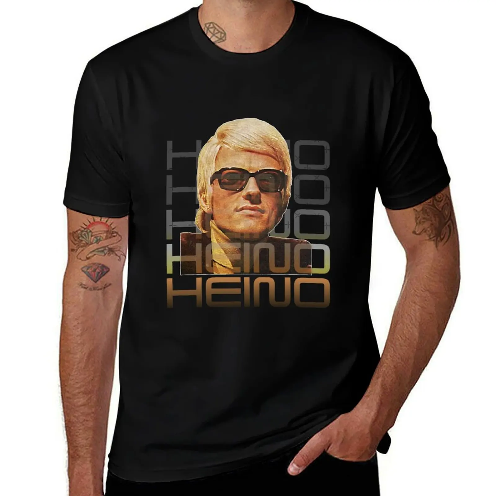 

Heino Volksmusik T-Shirt man graphic t shirt t shirts cotton 100% t shirt man designer T-Shirt