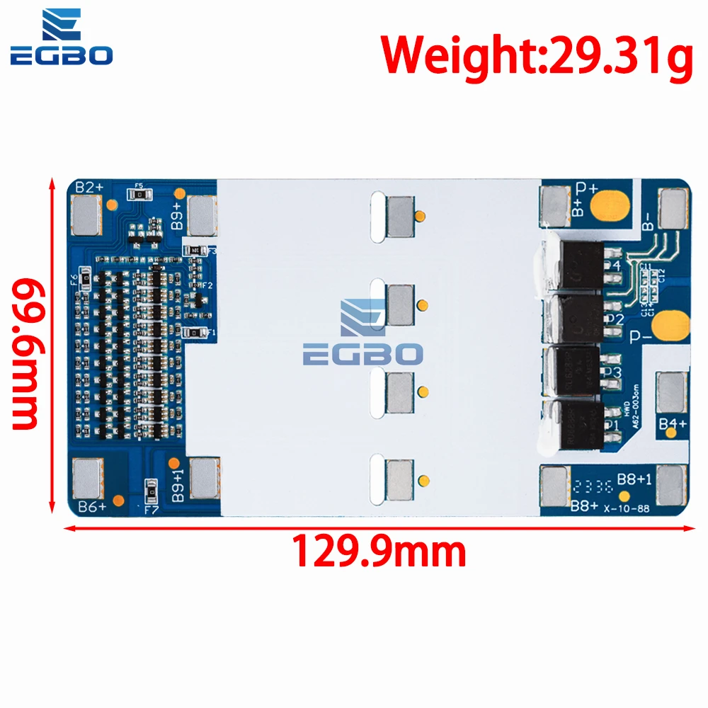 10S 36V 10A 18650 BMS PCM tablica zabezpieczająca akumulator skrętny samochód balans ochronny samochód zabawka dla dzieci płyta ochronna samochodu