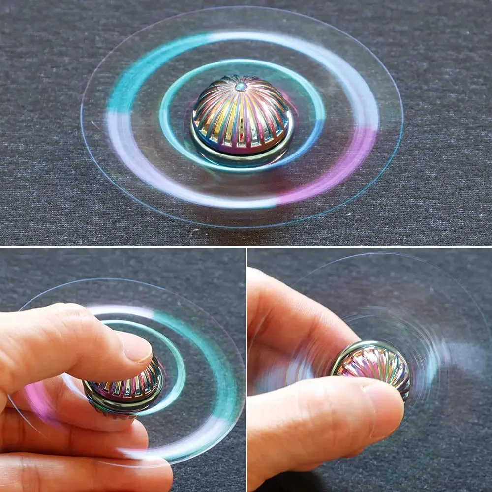 Goldener Schnatz zappeln Spinner Metall Anti stress Hand Fingers pitze Kreisel Rotation Amor Kreisel Stress abbau Spielzeug für Kinder Erwachsene