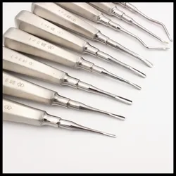 1PC Dental Dental Lift Tooth Extraction Lift Stainless Steel Tooth Extraction Lift Apical Lift Oral Straight and Curved Lift