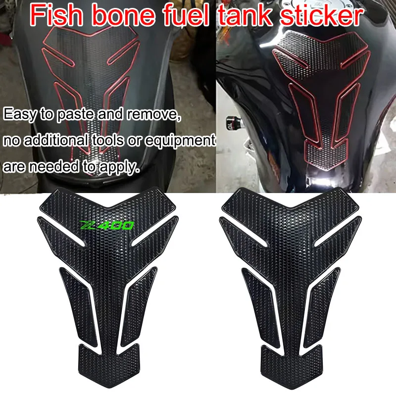 

Для Kawasaki Ninja400 Z400 z 400, универсальная защитная наклейка на бак мотоцикла, 3d наклейка