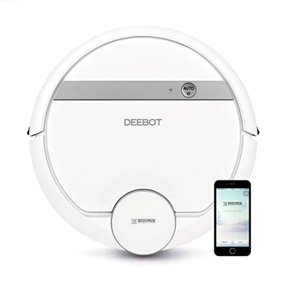 900 Smart Robotic Vacuum Carpet Bare Floors Pet Hair plus Mapping Technology High Suction Power WiFi with Alexa Google A
