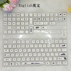 AE86 Initial D Theme Keycaps Set, XDA Profile, PBT Sublimation, Compatible for ANSI Layout 60/65/75/80/90/100 Keyboard