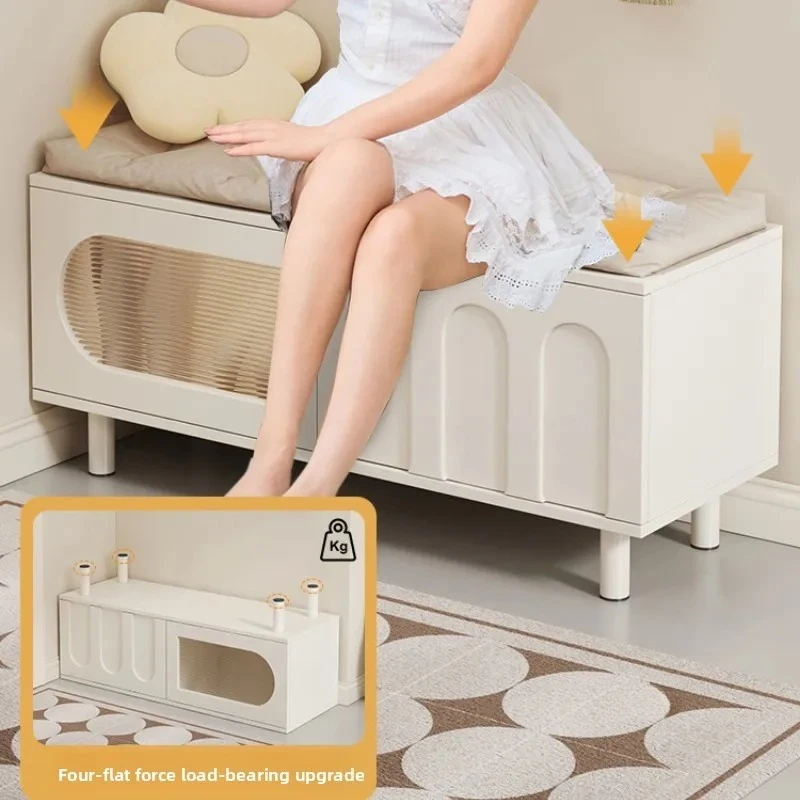 Nordic Cream Style Shoe Cabinets Organizer Home Doorway Entrance Storage Shoe Cabinets Organizador Zapatos Living Room Furniture
