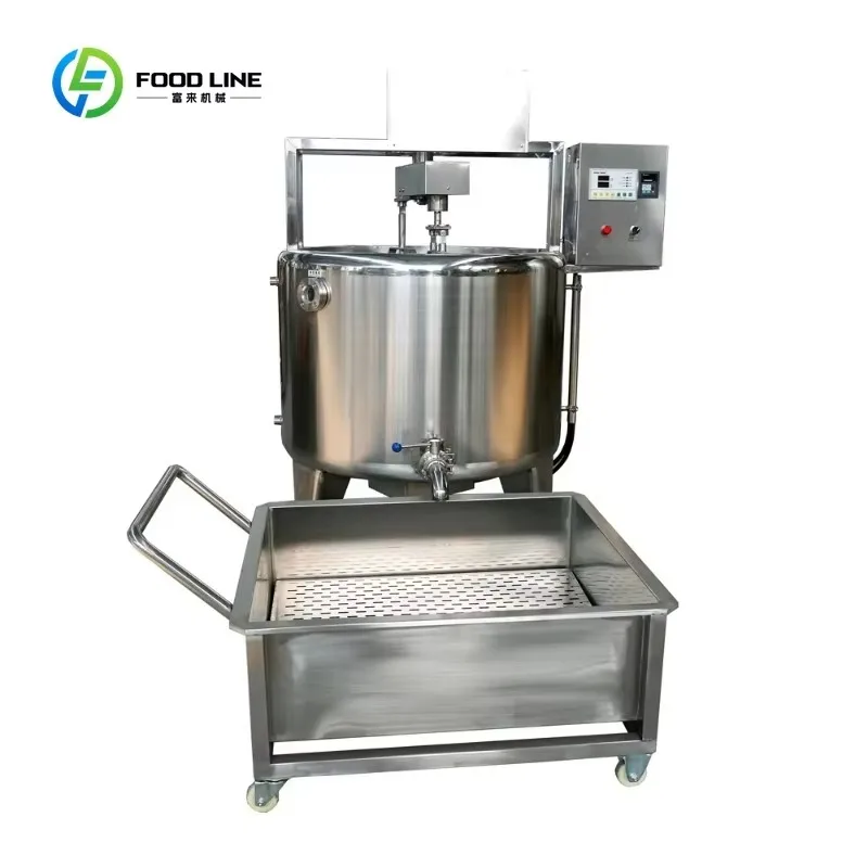 Customized 300/500/1000L Food Grade Stainless Steel Pasteurizing Tank for Cheese Curd Yogurt Dairy Processing Plant