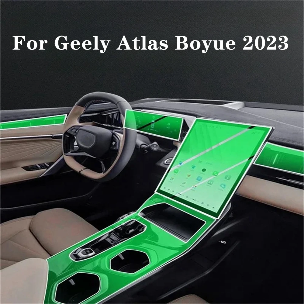 

Car Door Center Console Media Dashboard Navigation TPU Anti-scratch Protector Film For Geely Atlas Boyue 2023 Car Accessories