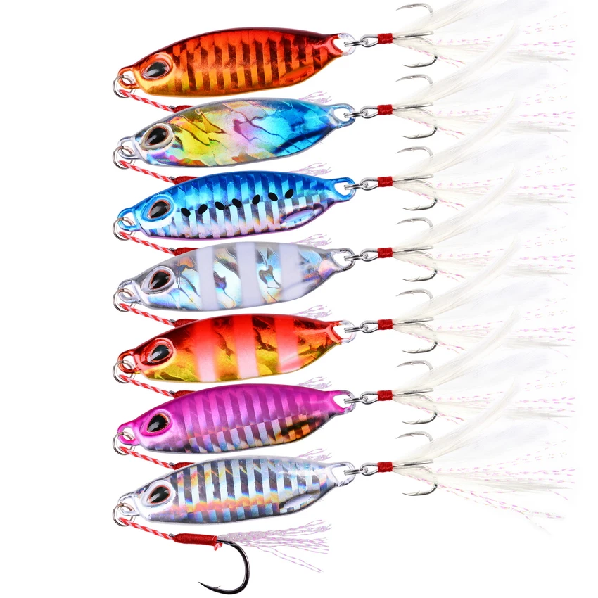 Metal Jigs Lures 10g 15g 20g 30g 40g 50g Sea Fishing Jigging Lure Spoon Spinnerbait Bass Tuna Jig Minnow Bait Pesca Tackle