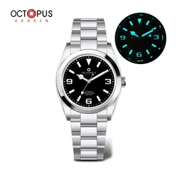 Octopus Kraken 36Mm Diving Men's Automatic Watch Sapphire Stainless Steel Waterproof Sport 10Bar Super Glow Bgw-9 Reloj Hom