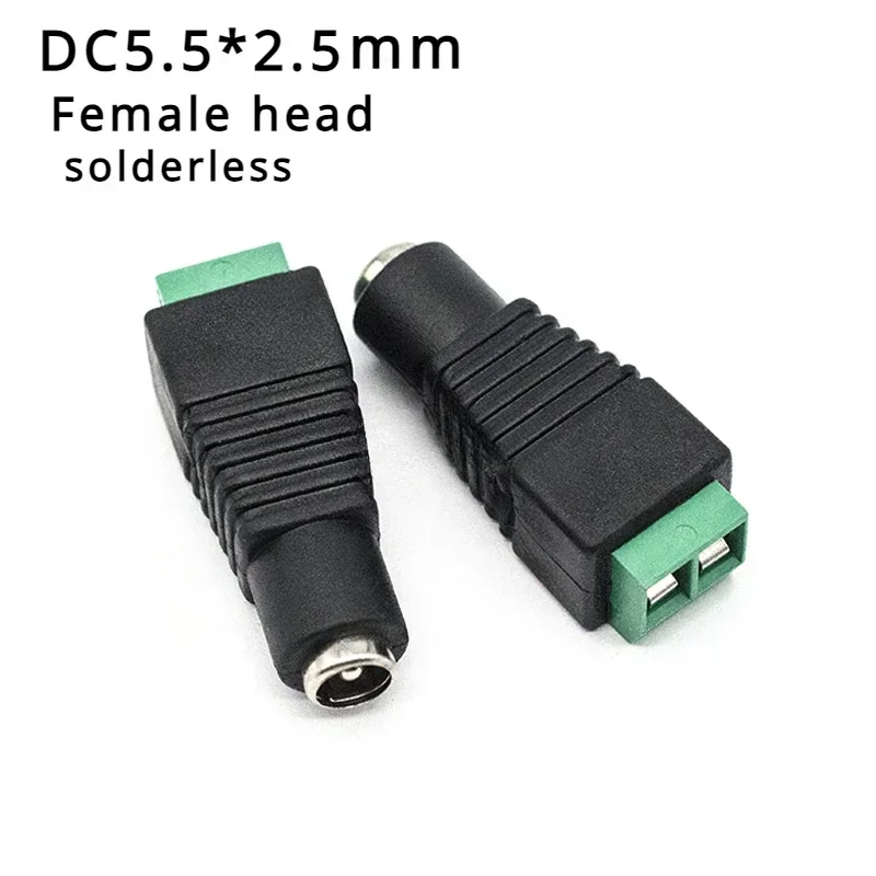 1-10PCS DC Power Cable 5.5*2.5 Male Female line Connector Pigtail Cable Jack For Camera Extension 20/27/50-200cm  0.75sq  19-24V