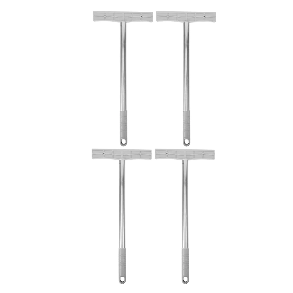 4pcs Sign Stand Stainless Steel Signboards Parade Placards Rods Display Hand Sticks Parade Signboard Rod Practical