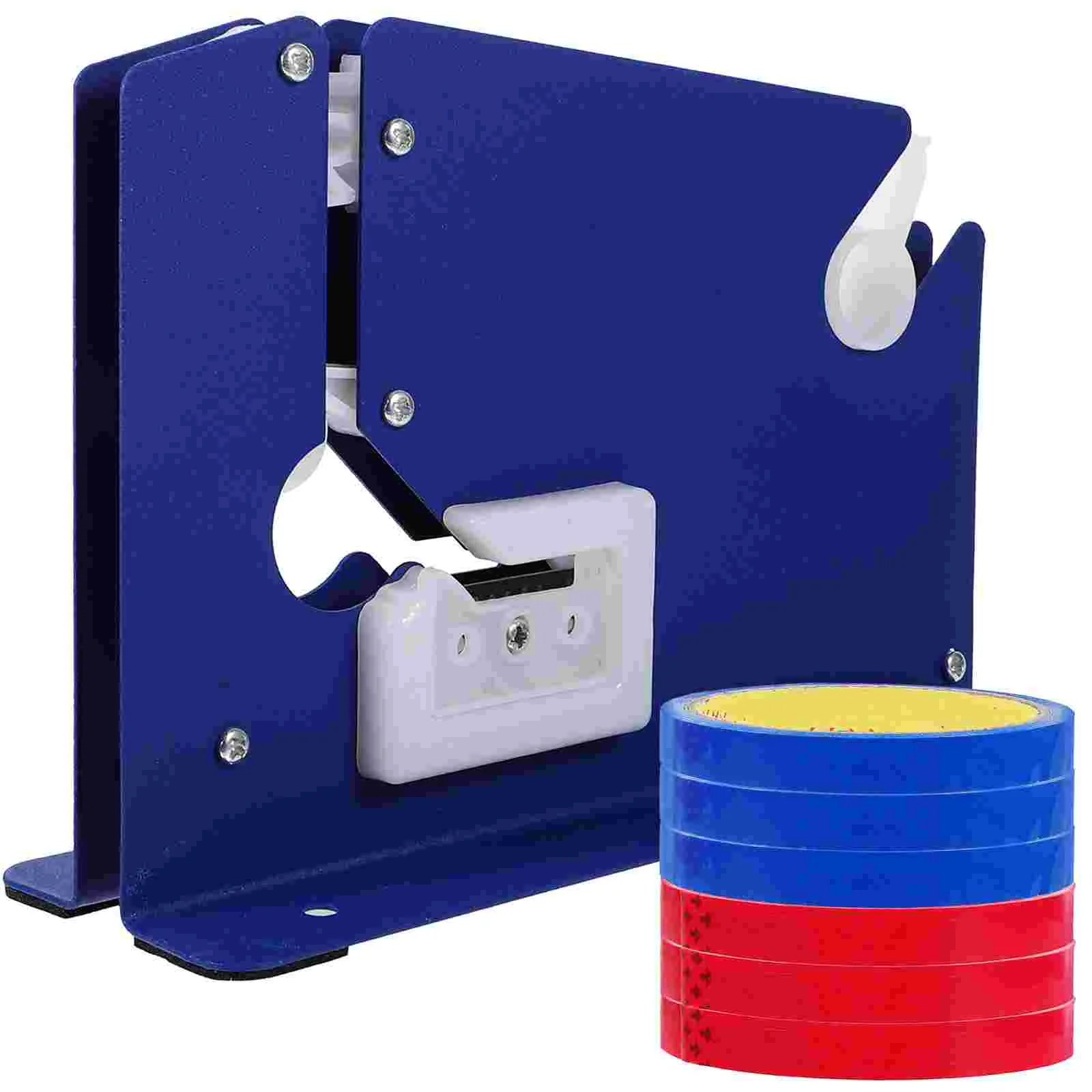 Heavy-Duty Bag Taper Steel with Trimmer Neck Sealer Dispenser Adhesive Cutting Machine