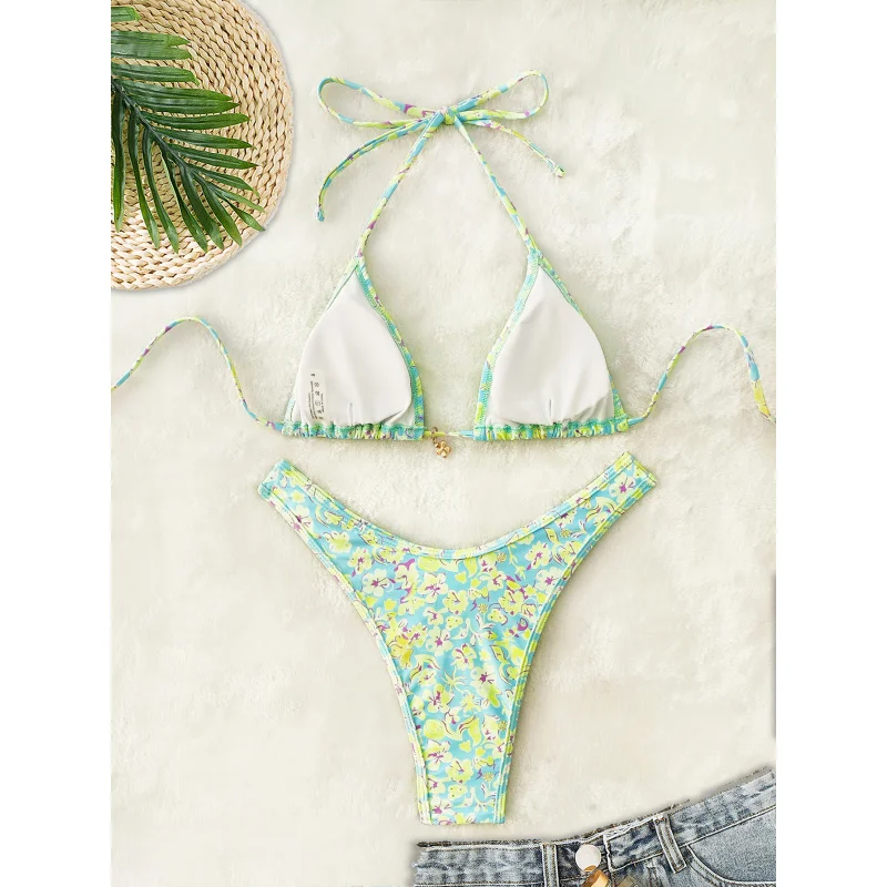 กระเป๋าถือพิมพ์ลายหลากสี รุ่นใหม่ ปี 2025 สายสะพายไหล่บางเบา แฟชั่นบิกินี่ เครื่องประดับเซ็กซี่ บิกินี่สุดฮอต