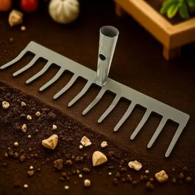 

Heavy Duty Garden Rake Head Only Teeth Mini Hand Rake for DIY Gardening Leaf Soil Loosening Tool Rakes