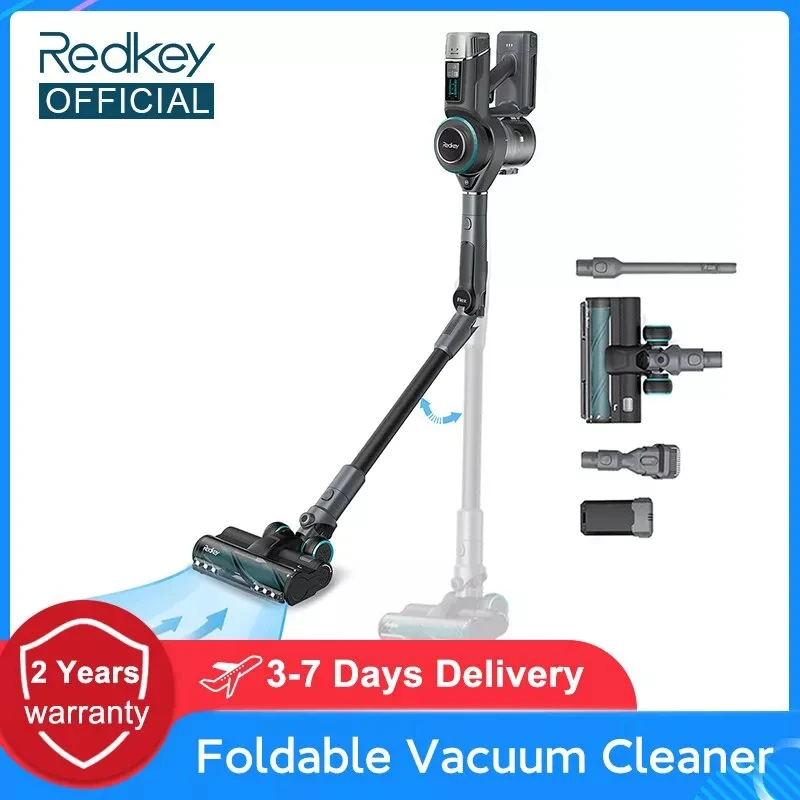 Redkey F10 Cordless  Vacuum Cleaner  Handheld Wireless Foldable Vacuum Cleaner  ortable Cordless 23kPa Carpet Cleaner For Home