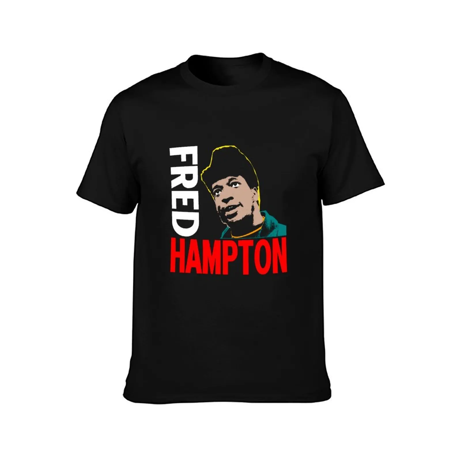 FRED HAMPTON T-Shirt Plus Size Non-Shrink T-Shirt